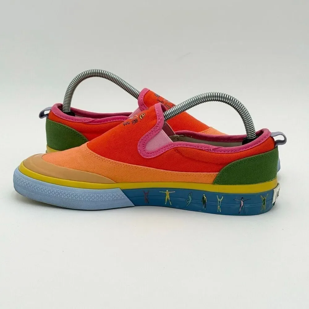 Adidas Nizza Slip-On Low Pride Pack - Love Unites' Canvas Sneakers - US Men’s 7.